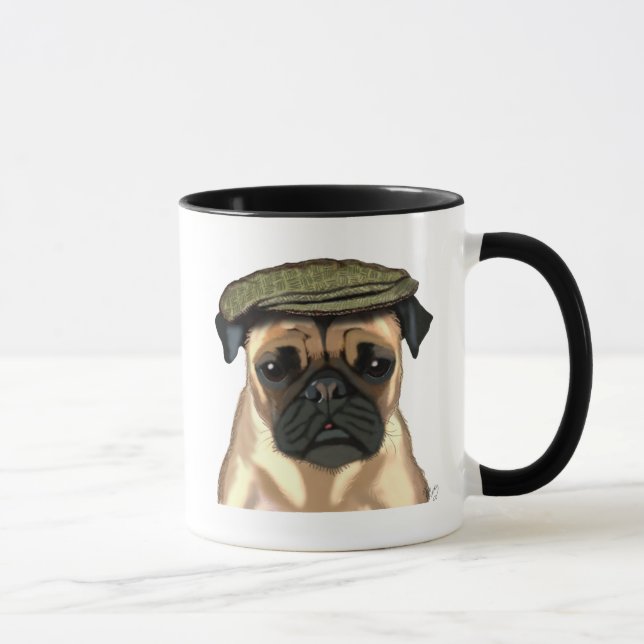 Mug Carlin en Casquette plat (Droite)