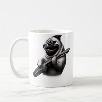 Mug Carlin Jouant de la Guitare - Musique Rock Drôle G