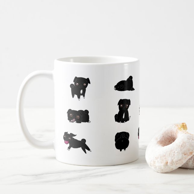Mug Carlin noir (Avec donut)