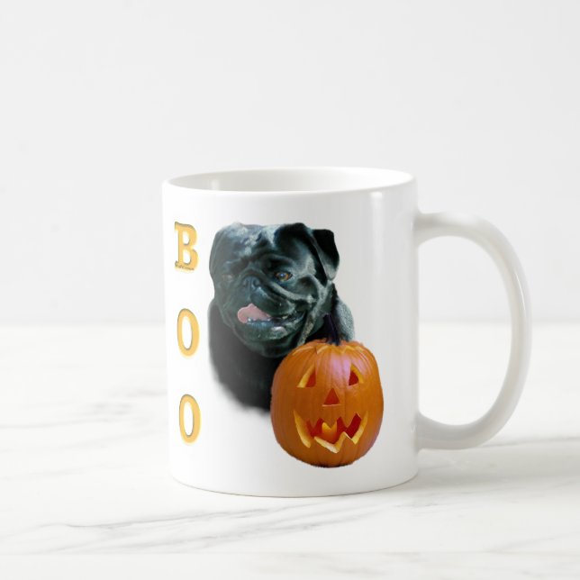 Mug Carlin noir Boo (Droite)
