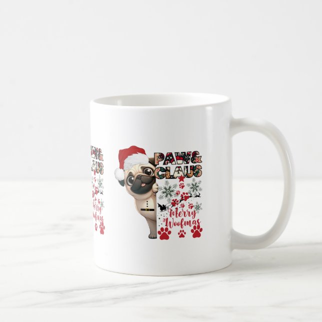Mug Carlin Paw Claus à Santa Hat Snowflakes Amoureux d (Droite)