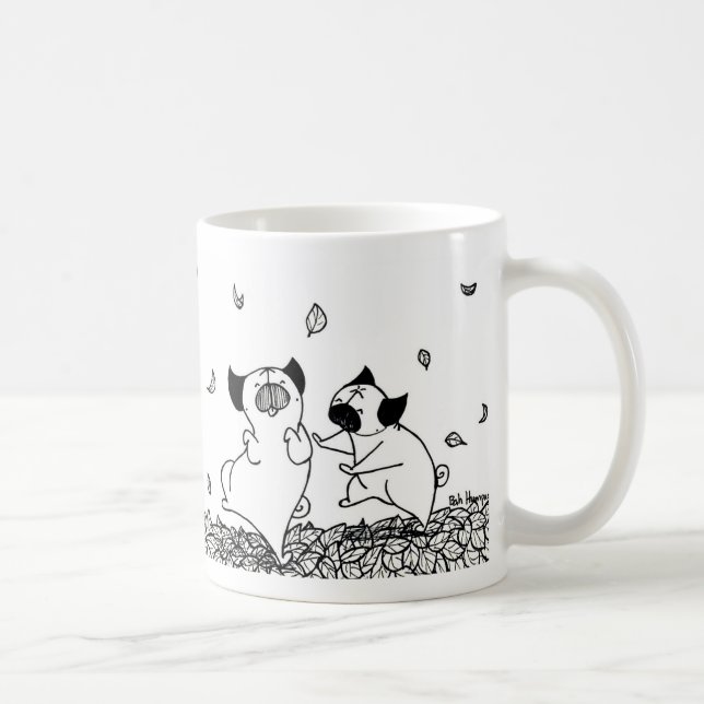 Mug Carlins dansant dans le feuille (Droite)
