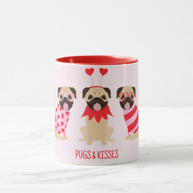 Mug Carlins Et Baisers De Bons Chiens Carlins (Centre)