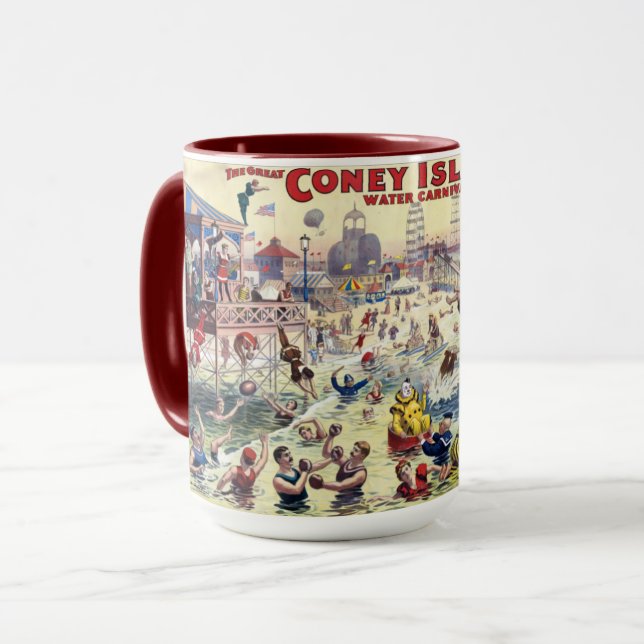 Mug Carnaval de Coney Island, 1898 (Devant gauche)
