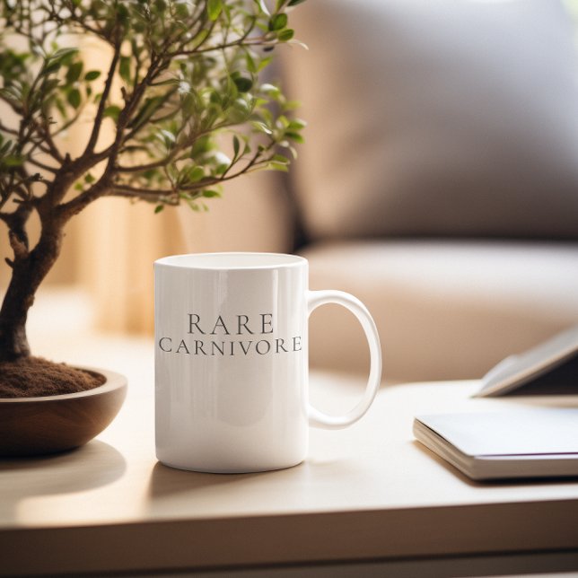 Mug Carnivore Rare Minimaliste (Créateur téléchargé)