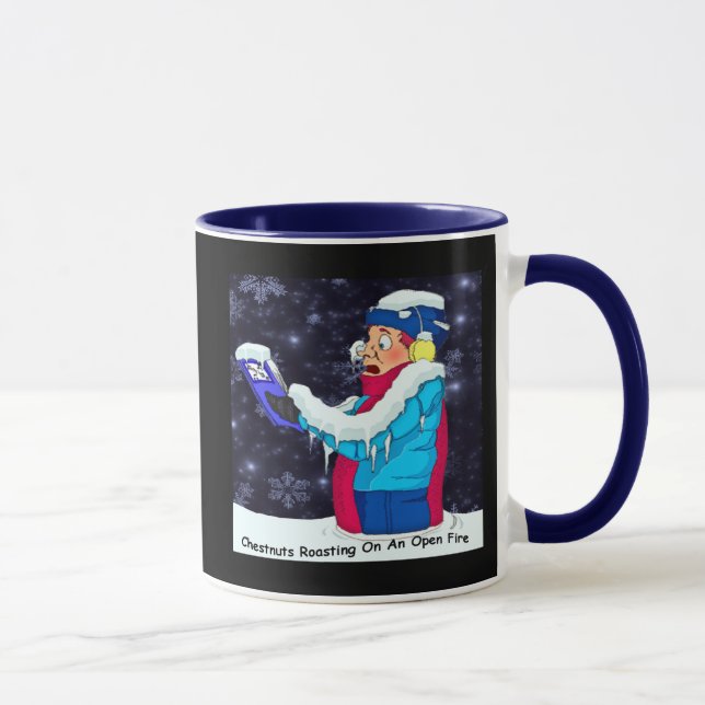 Mug caroler de Noël froid (Droite)