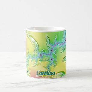 Mug CAROLINA~ Design fractal original ~ Pastel Icicles