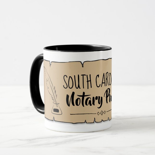 Mug Carolina Sud Notaire Public Soll Feather Quather (Devant gauche)