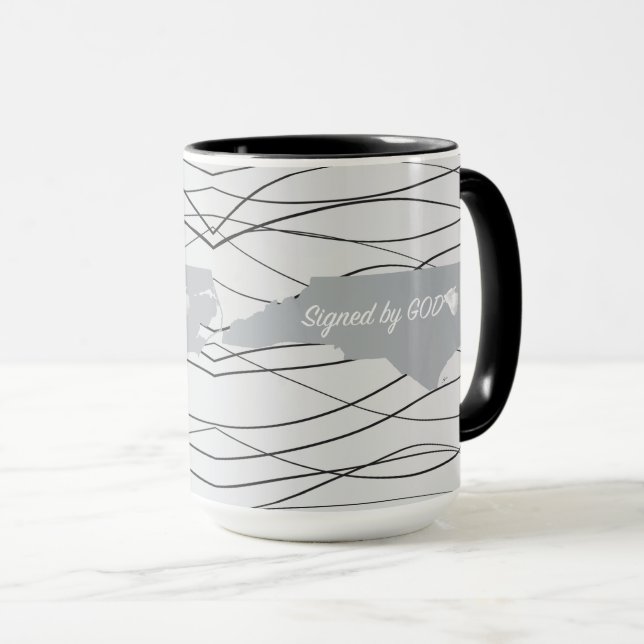 Mug Caroline du Nord Signée par Dieu (Devant droit)