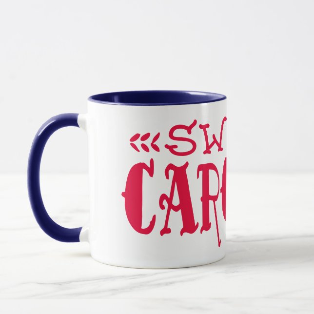 Mug Caroline Red Tattoo Font (Gauche)