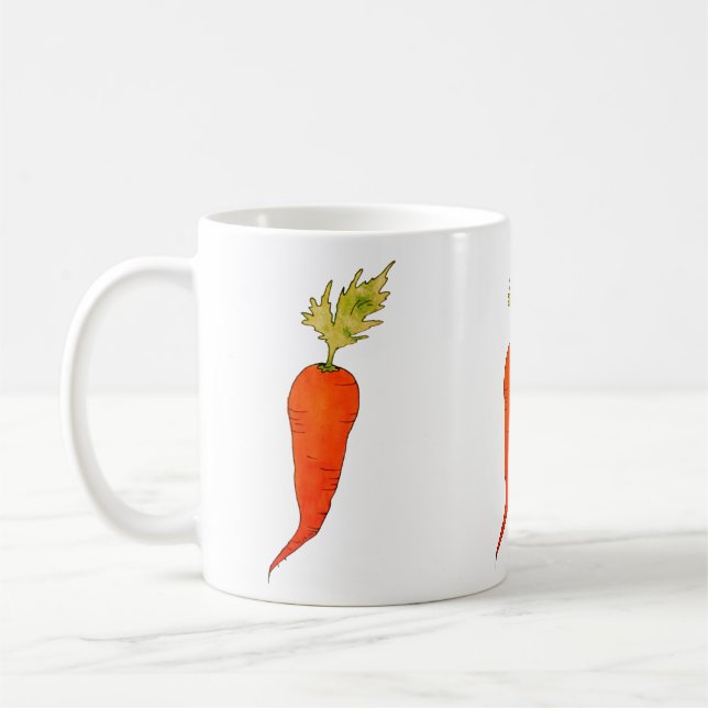 Mug Carotte aquarelle ludique (Gauche)