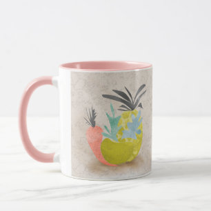 Mug Carottes de dessin animé abstrait fruits de fruits