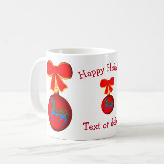 Mug Carousel Horse Noël Vacances Personnalisées