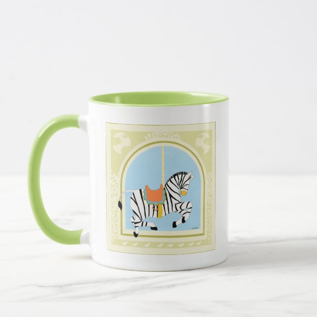 Mug Carousel Zebra par June Erica Vess (Gauche)