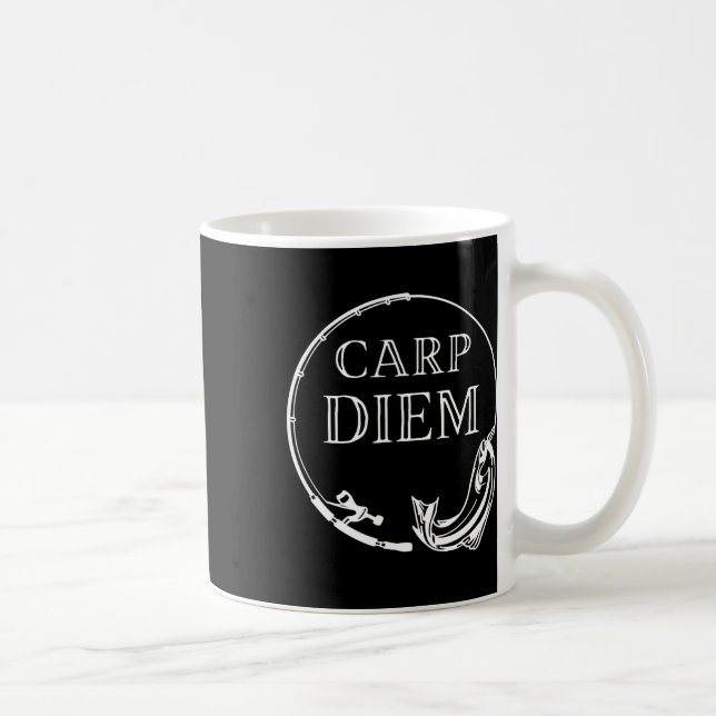 Mug Carp Diem Saisir Carp Funny Pêche Carpe Diem (Droite)