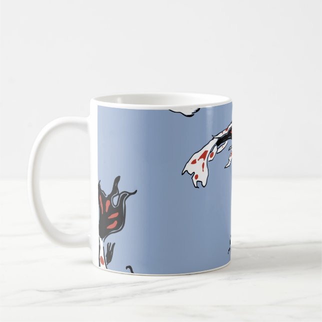 Mug carpe de poisson motif koi koi carp (Gauche)