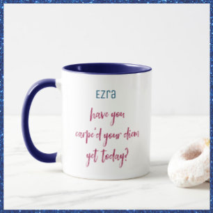 Mug Carpe Diem mignonne et inspirante 