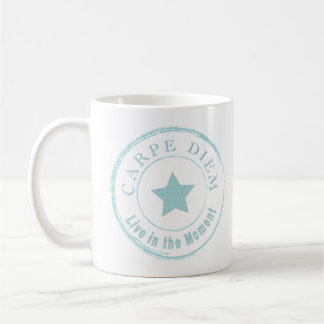 Mug CARPE DIEM, Vivre dans le moment Cool blanc