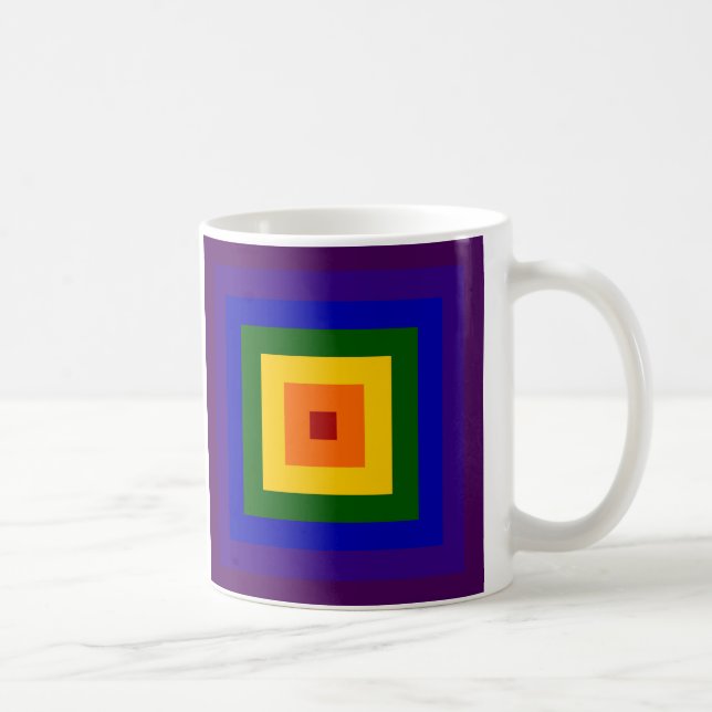 Mug Carré arc-en-ciel (Droite)