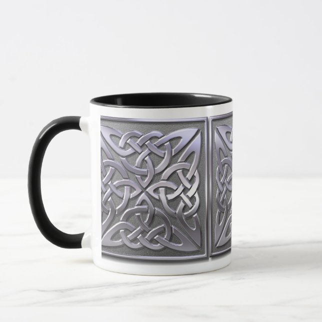 Mug Carré celtique - argent (Gauche)