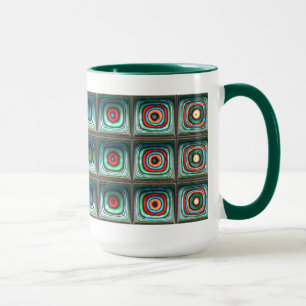 Mug Carré Cool Art Fractal Abstrait