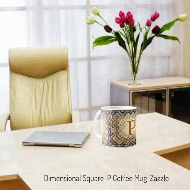 Mug Carré dimensionnel-P (Créateur téléchargé)