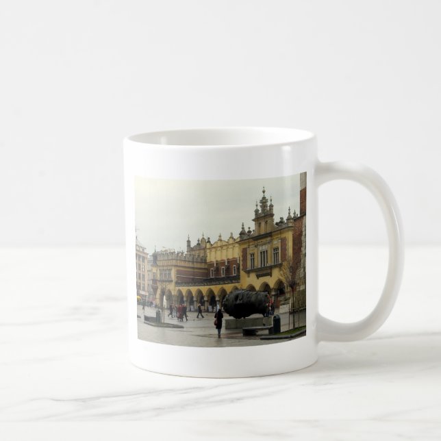 Mug Carré du marché à Cracovie (Droite)