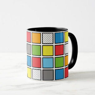 Mug Carré du style de bande dessinée