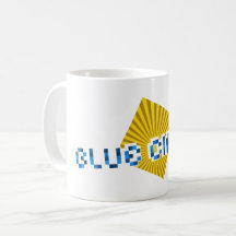 Carré jaune avec poutres et Pixel opposé Texte C