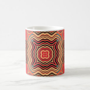 Mug Carré Motif couleur Rainbow Retro sans couture