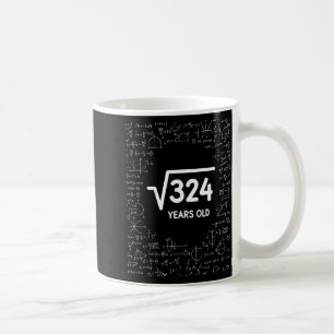 Mug Carré Racine Mathématique 324 Ans, Drôle de Math