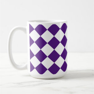 Mug Carré rétro violet blanc rétro