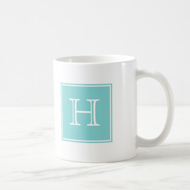 Mug Carré Turquoise (Droite)
