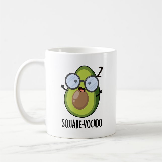 Mug Carré-vocado Amusant Avocado Pun (Gauche)