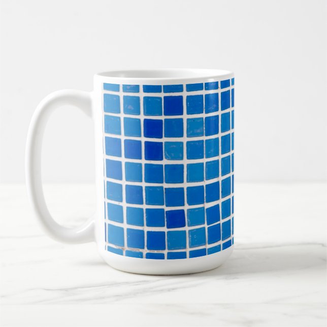 Mug Carreau de mosaïque bleu (Gauche)