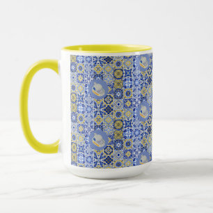 Mug Carreaux bleus et araignées