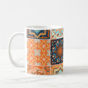 Mug Carreaux de céramique : motif abstrait.