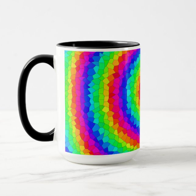 Mug Carreaux de mosaïque arc-en-ciel (Gauche)