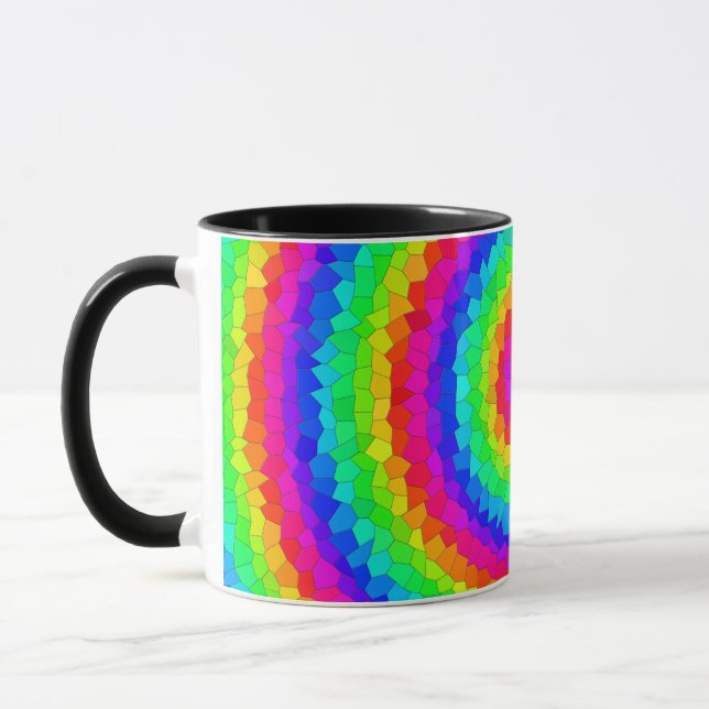 Mug Carreaux de mosaïque arc-en-ciel (Gauche)