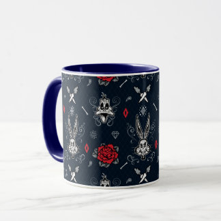 Mug Carreaux Día De Los Muertos BUNNY™ et DAFFY DUCK™