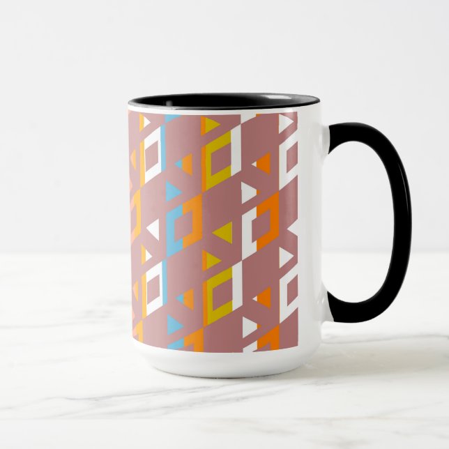 Mug Carreaux géométriques décoratifs Motif mosaïque #6 (Droite)