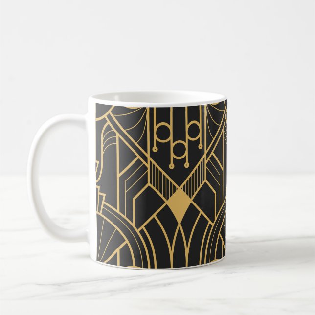Mug Carreaux géométriques modernes Art Déco (Gauche)