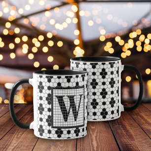 Mug Carreaux hexagonaux Imprimer Monogramme Musique