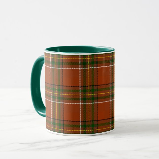 Mug Carreaux Marron Terreux Tartan  (Devant gauche)