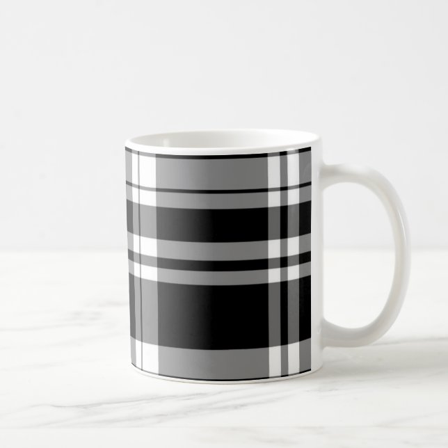Mug Carreaux Noir et Blanc (Droite)