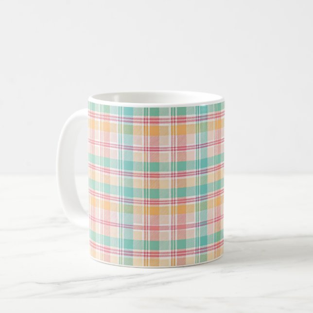 Mug Carreaux Vichy Multicolores (Devant gauche)