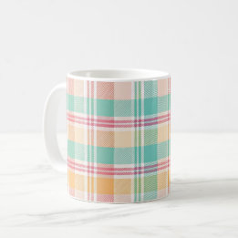Mug Carreaux Vichy Multicolores