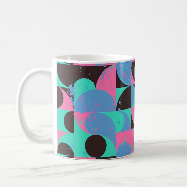 Mug Carreaux vintages Neon Rose Green (Gauche)