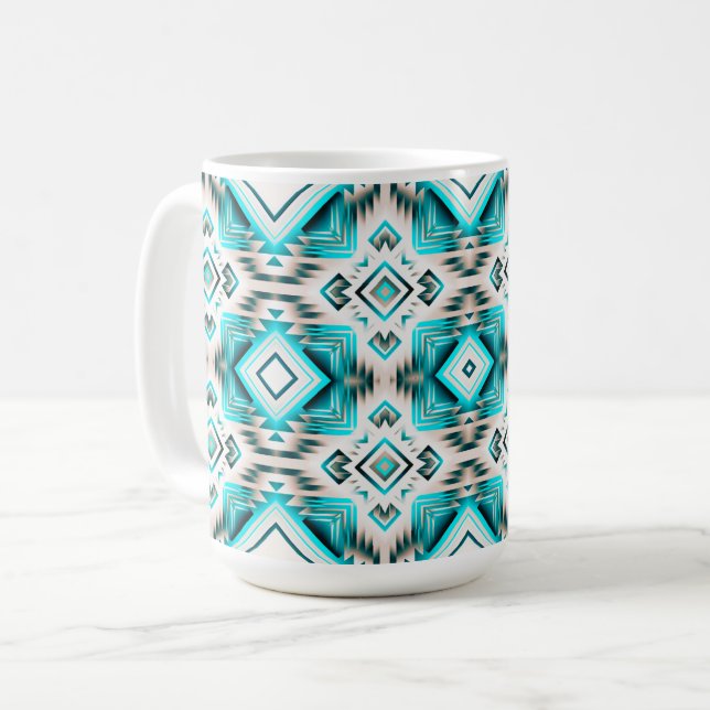 Mug Carrefour du désert Turquoise (Devant gauche)
