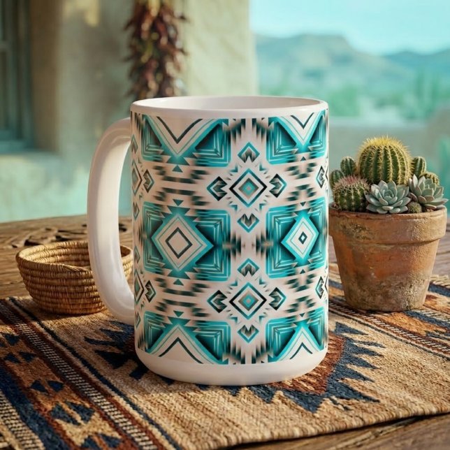 Mug Carrefour du désert Turquoise (Créateur téléchargé)